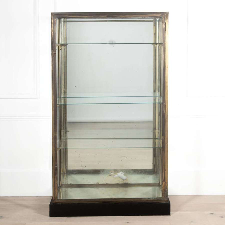 20th Century Italian Brass Display Cabinet