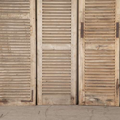 Set of Six 19th Century French Pine Shutters