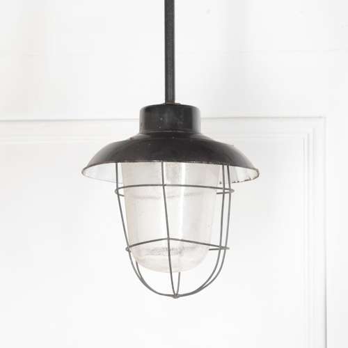 Set of Three 20th Century Industrial Ceiling Lights