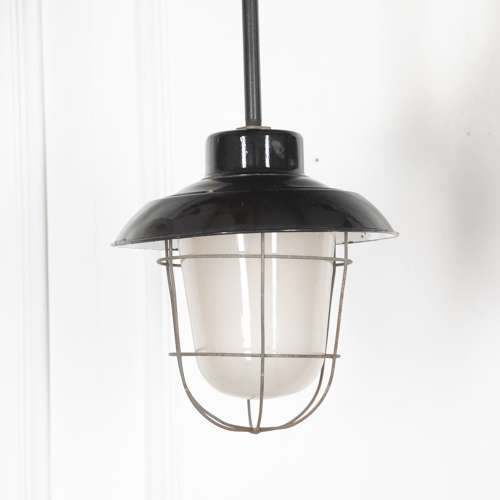 Set of Three 20th Century Industrial Ceiling Lights