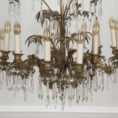 20th Century French Ormolu Chandelier