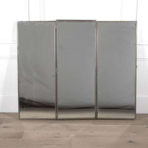 20th Century French Triptych Mirror
