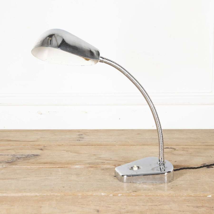Mid-Century French Chrome Desk Lamp