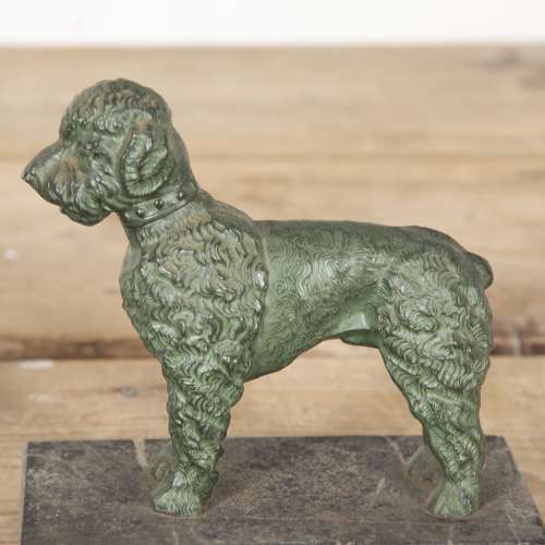 Pair of 20th Century Spelter Dogs