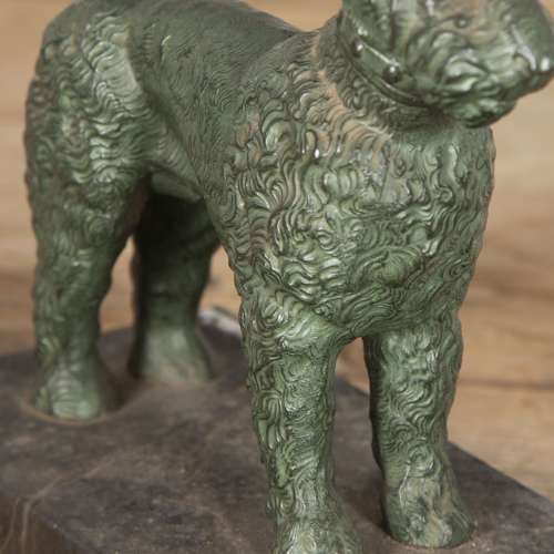 Pair of 20th Century Spelter Dogs