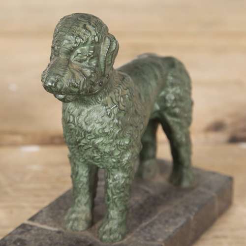 Pair of 20th Century Spelter Dogs