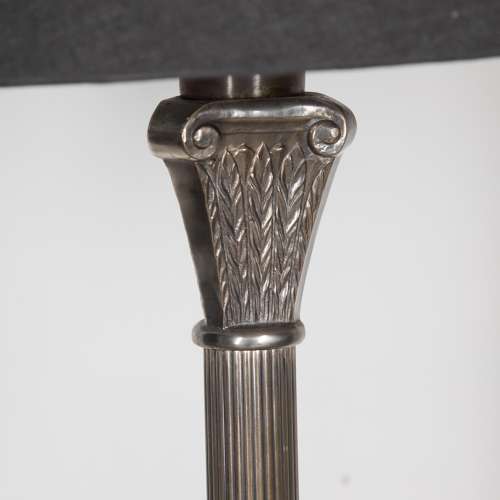 20th Century Spanish Silvered Standard Lamp