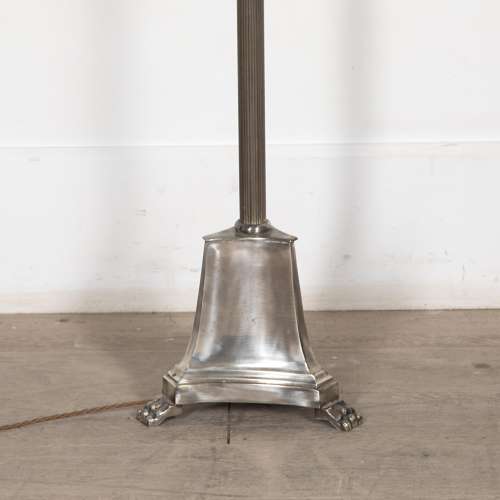 20th Century Spanish Silvered Standard Lamp