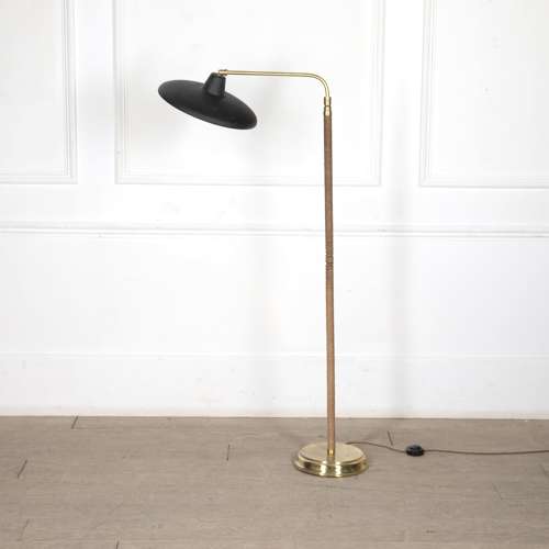 20th Century French Brass Articulated Standard Lamp