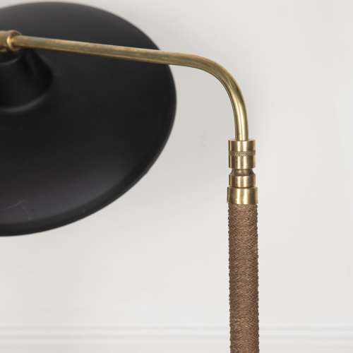20th Century French Brass Articulated Standard Lamp