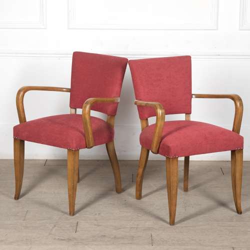 Pair of French 20th Century Bridge Chairs