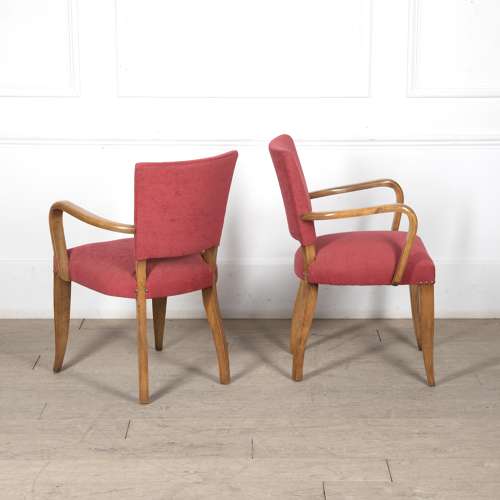 Pair of French 20th Century Bridge Chairs