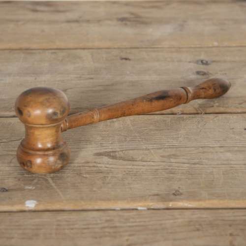 20th Century French Fruitwood Gavel