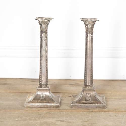 19th Century Silver Candlesticks