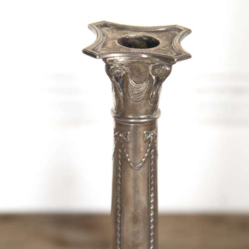19th Century Silver Candlesticks