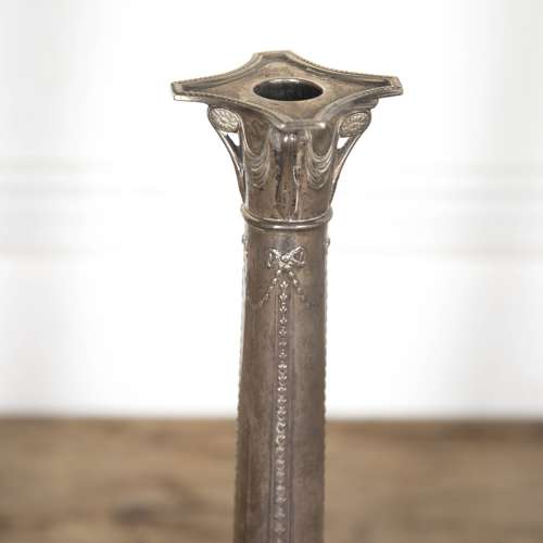 19th Century Silver Candlesticks