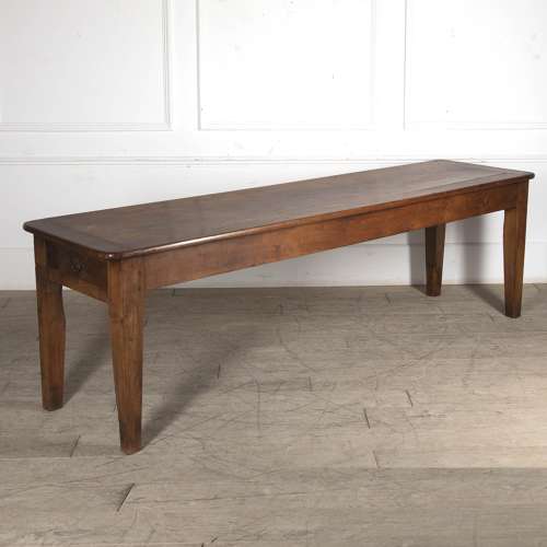 19th Century French Fruitwood Refectory Table