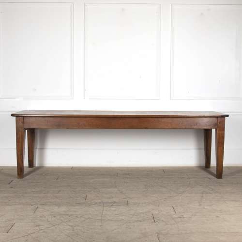 19th Century French Fruitwood Refectory Table
