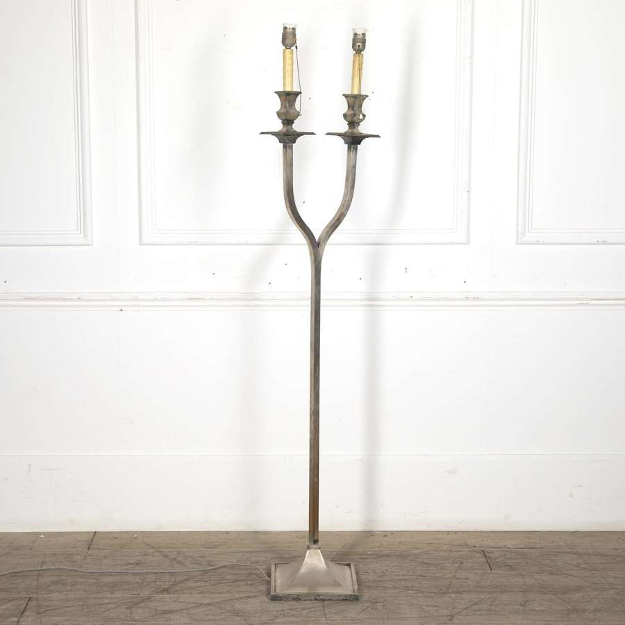 20th Century Silver Standard Lamp