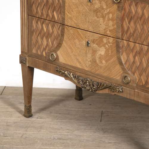 FRENCH 19TH CENTURY INLAID COMMODE