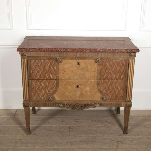 FRENCH 19TH CENTURY INLAID COMMODE