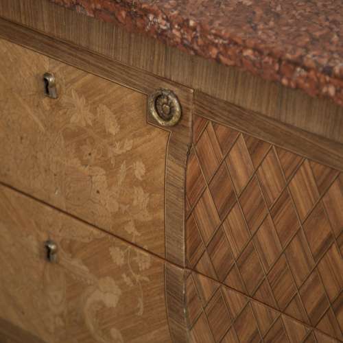 FRENCH 19TH CENTURY INLAID COMMODE