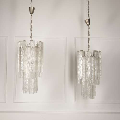 PAIR OF MID-CENTURY ITALIAN CHANDELIERS