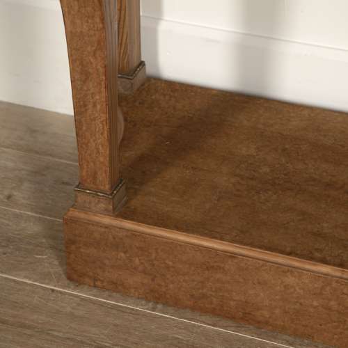 FRENCH BIRD'S-EYE MAPLE CONSOLE TABLE