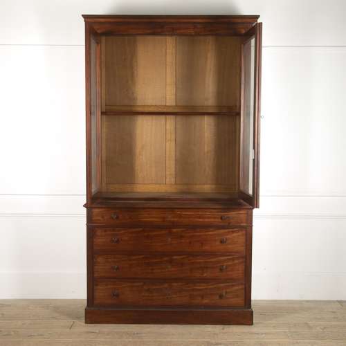 FRENCH 19TH CENTURY MAHOGANY CUPBOARD