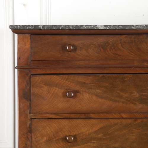 FRENCH MAHOGANY SEMAINIER CHEST OF DRAWERS