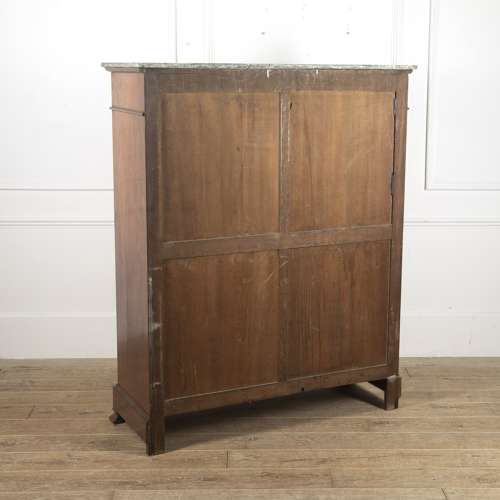 FRENCH MAHOGANY SEMAINIER CHEST OF DRAWERS