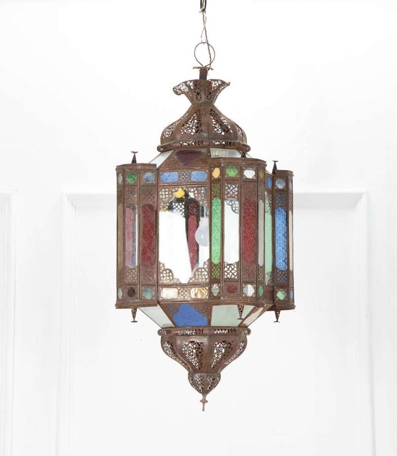 20TH CENTURY MOROCCAN STYLE LANTERN