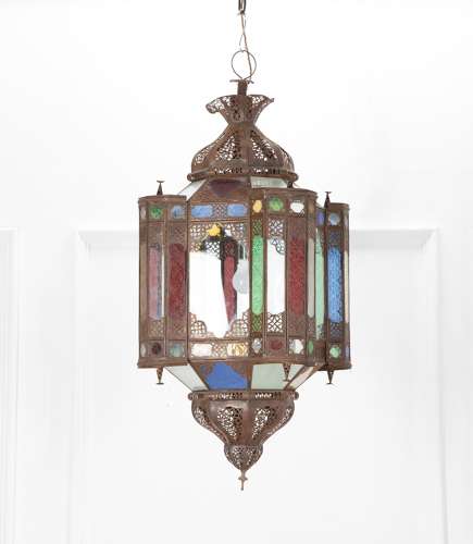 20TH CENTURY MOROCCAN STYLE LANTERN