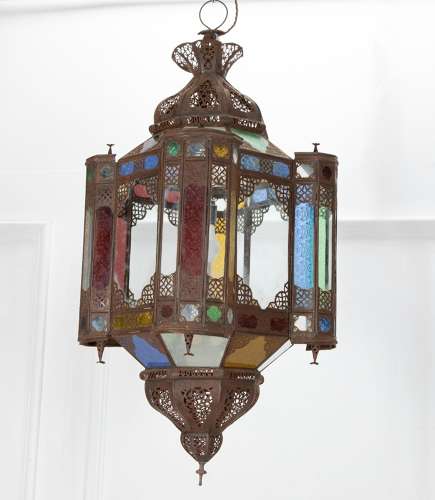 20TH CENTURY MOROCCAN STYLE LANTERN