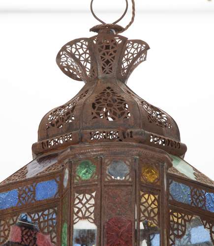 20TH CENTURY MOROCCAN STYLE LANTERN