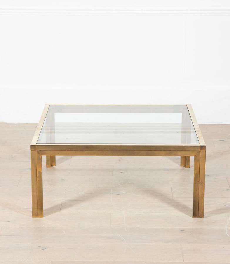 FRENCH BRASS COFFEE TABLE