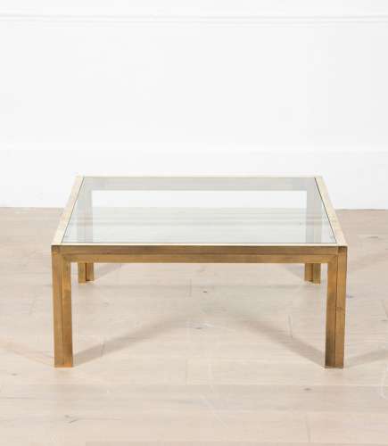 FRENCH BRASS COFFEE TABLE