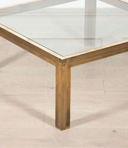 FRENCH BRASS COFFEE TABLE