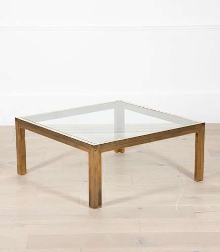 FRENCH BRASS COFFEE TABLE