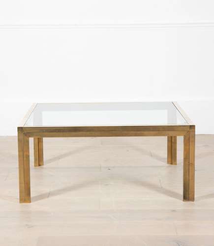 FRENCH BRASS COFFEE TABLE