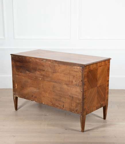 19TH CENTURY ITALIAN TWO DRAWER INLAID COMMODE