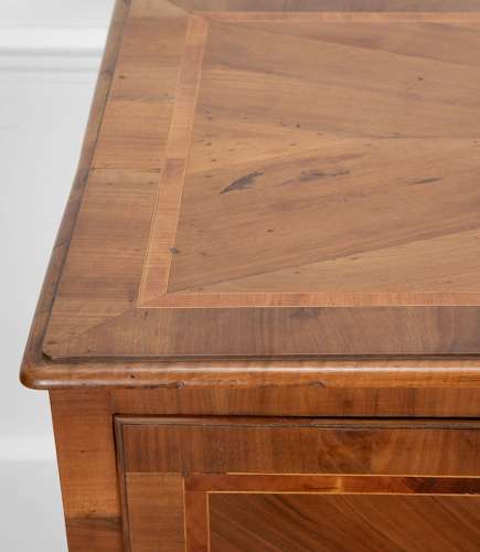 19TH CENTURY ITALIAN TWO DRAWER INLAID COMMODE