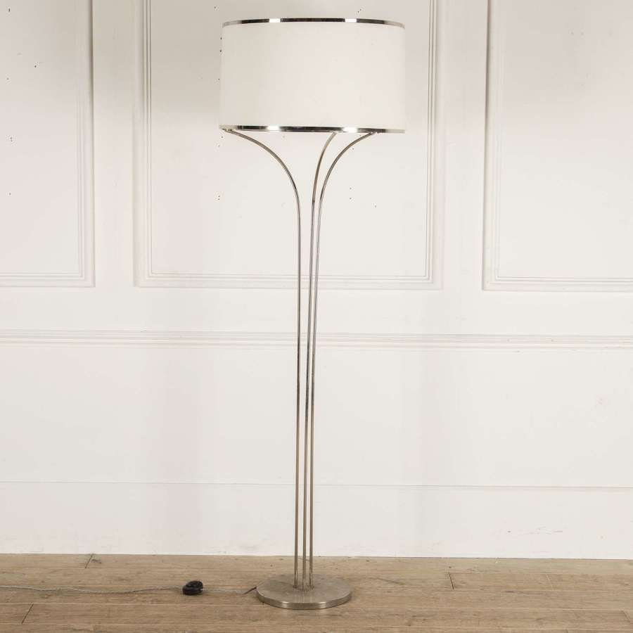 FRENCH 1970S CHROME STANDARD LAMP