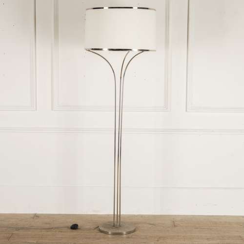 FRENCH 1970S CHROME STANDARD LAMP