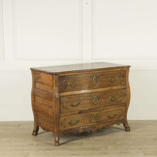 EARLY 19TH CENTURY FRENCH FRUITWOOD COMMODE