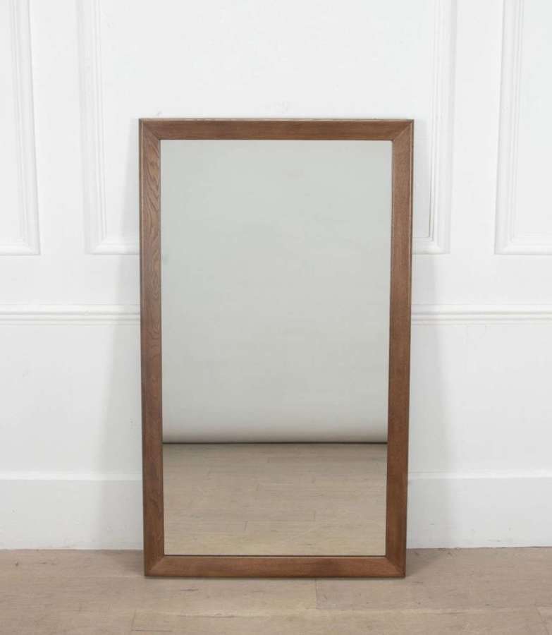 20th Century French Oak Mirror