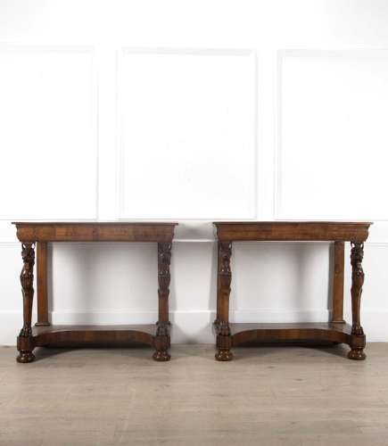Pair of Italian 19th Century Console Tables CO4838328