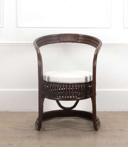 20th Century French Bamboo Desk Chair