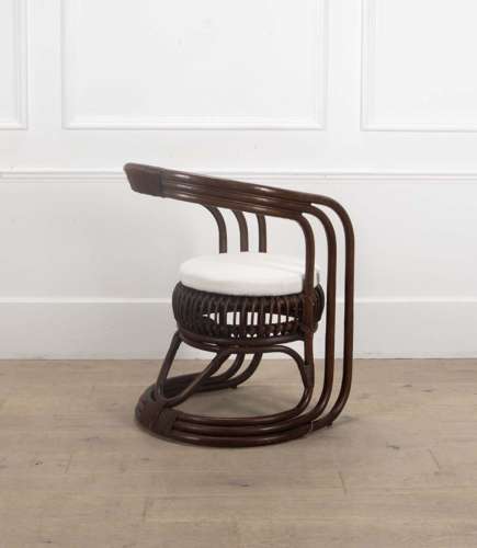 20th Century French Bamboo Desk Chair