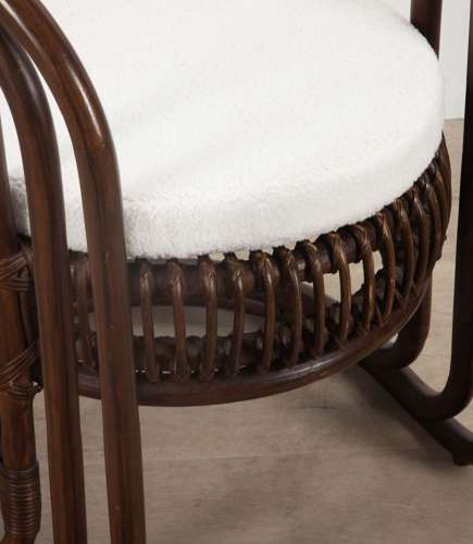 20th Century French Bamboo Desk Chair
